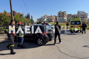 Πύργος: Σφοδρή σύγκρουση οχημάτων πίσω από το 1ο Δημοτικό - Μια τραυματίας