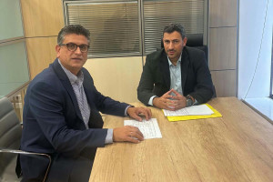 Συνάντηση του Δημάρχου Ανδραβίδας-Κυλλήνης με τον Γενικό Γραμματέα Διαχείρισης Τομεακών Προγραμμάτων ΕΤΠΑ, ΤΣ &amp; ΕΚΤ