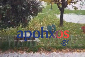 Σφοδρή χαλαζόπτωση στην Πάτρα (video)