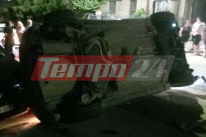 Χαμός στην Οβρυά – ΙΧ με δύο κοπέλες έκανε τρεις τούμπες