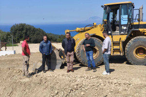 Επιθεώρηση των έργων αποκατάστασης 1,2 εκατ. ευρώ στο Κάστρο από τον Δήμαρχο Γιάννη Λέντζα