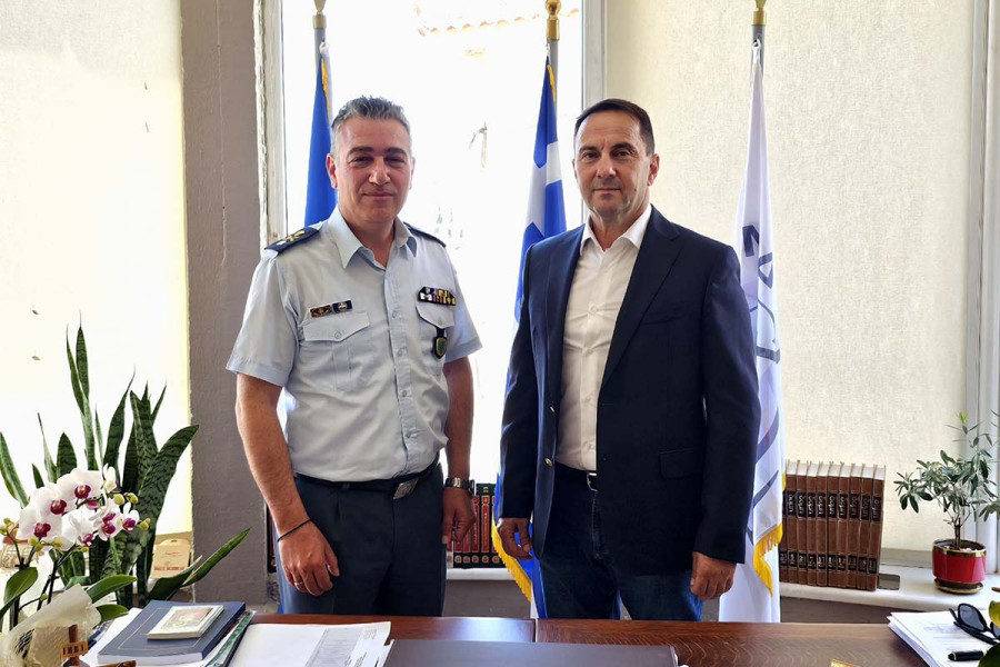 Συνάντηση του Δημάρχου Ζαχάρως με τον Διευθυντή της Διεύθυνσης Αστυνομίας Ηλείας