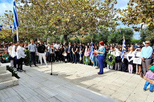 Τελετή Τιμής για την Εθνική Επέτειο της 28ης Οκτωβρίου 1940 από τη Μαθητική Κοινότητα του Δήμου Ζαχάρως