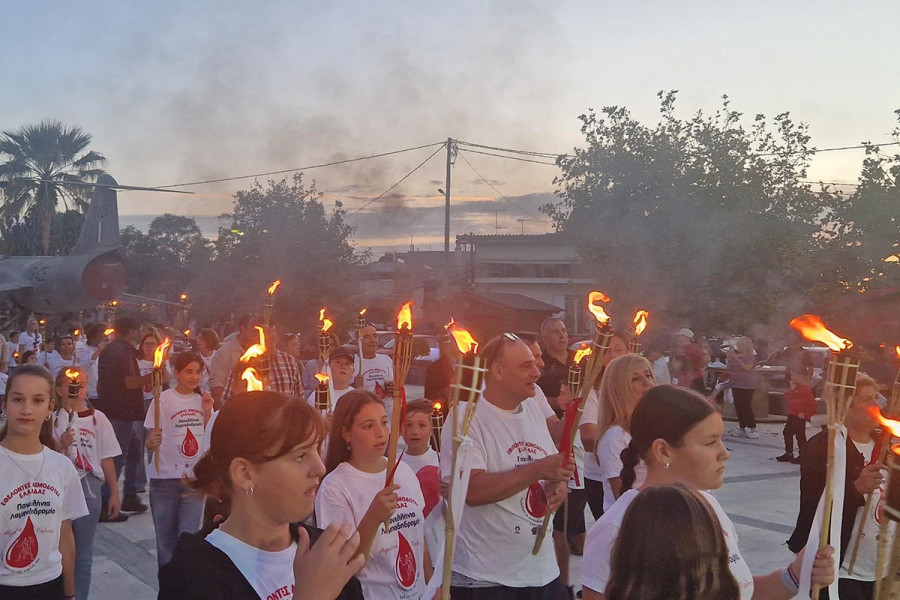 Με πρωταγωνιστές τα παιδιά η 24η Πανελλήνια Λαμπαδηδρομία Εθελοντών Αιμοδοτών στον Δήμο Πηνειού
