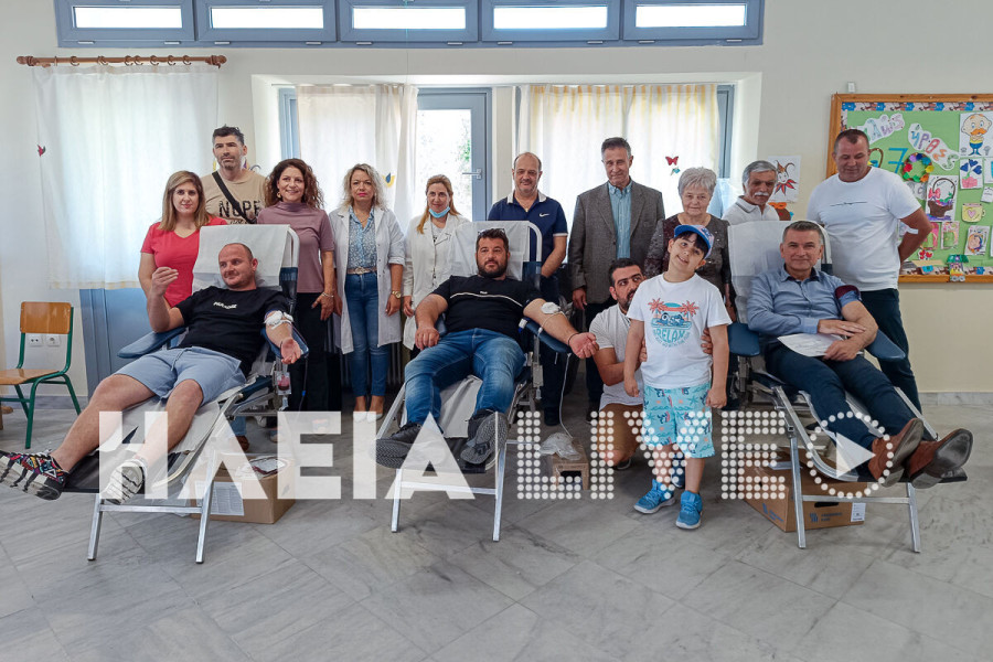 6ο Δημοτικό Σχολείο Πύργου: Ακόμη μια εθελοντική αιμοδοσία αγάπης και προσφοράς