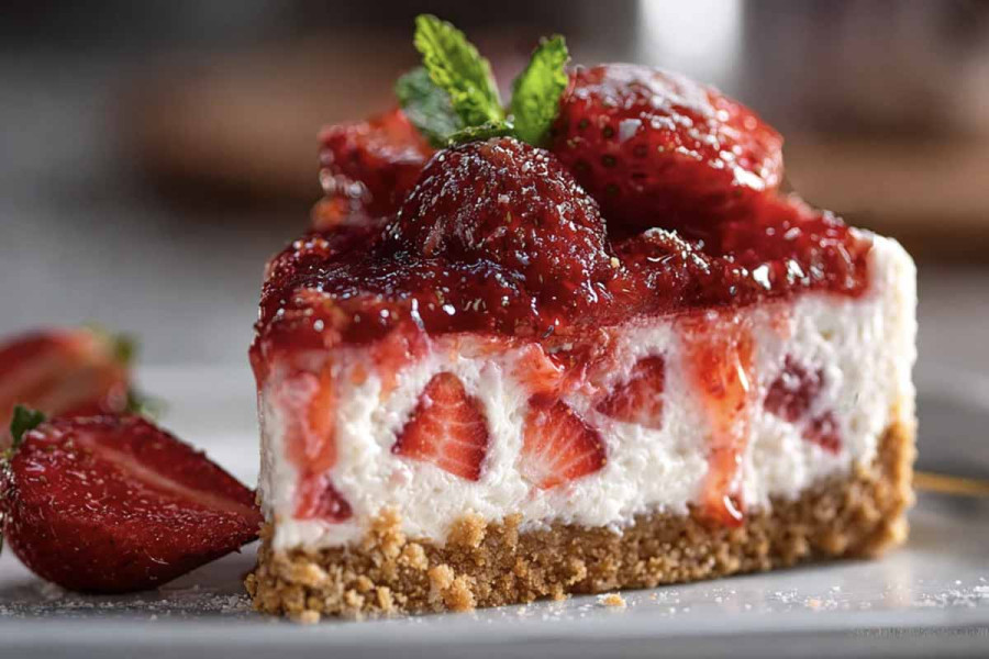 Εύκολο Cheesecake Φράουλας σε 10'!
