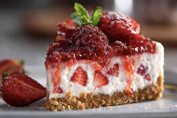Εύκολο Cheesecake Φράουλας σε 10'!