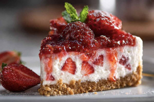 Εύκολο Cheesecake Φράουλας σε 10'!