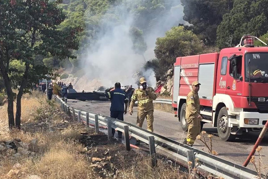 Συνελήφθη αδελφός αντιδήμαρχου στην Ψάθα επειδή έσπασε το μπλόκο της ΕΛΑΣ στο σημείο της συντριβής του ελικοπτέρου
