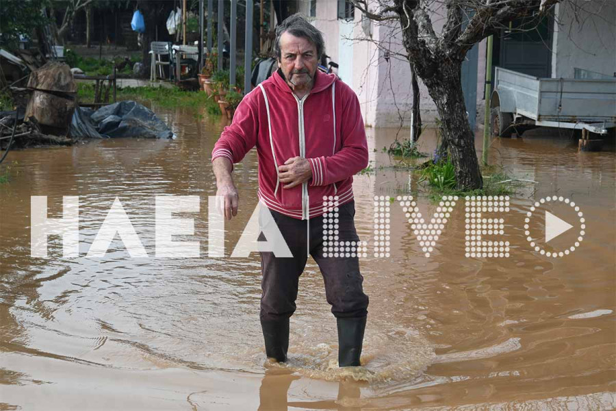 Έδειξε τα «δόντια» της η Kristin στην Ηλεία - Εικόνες από το σφοδρό πέρασμα της κακοκαιρίας (photos &amp; video)