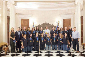Στο Μαξίμου τα «χρυσά» κορίτσια του πόλο - «Ήσασταν καταπληκτικές», η ατάκα Μητσοτάκη