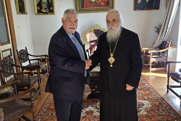 Στον Μητροπολίτη Ηλείας και Ωλένης ο νέος πρόεδρος της ΔΕΕΠ Διονύσης Παλυβός
