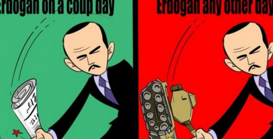 Ο Ερντογάν πηγή έμπνευσης για τους γελοιογράφους