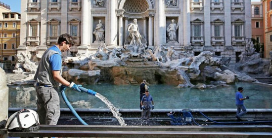 Ρώμη: Οι αρουραίοι κατέστρεψαν την Φοντάνα ντι Τρέβι