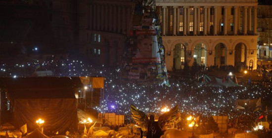 Ουκρανία: Ξενύχτησαν στην πλατεία Ανεξαρτησίας οι διαδηλωτές