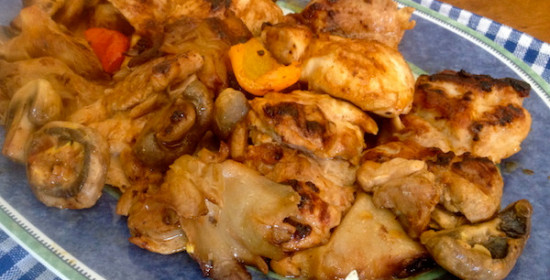 Η συνταγή της ημέρας: Κοτόπουλο φιλέτο πικάντικο με μανιτάρια στη σχάρα