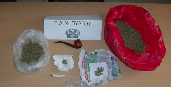 Ηλεία: Δυο συλλήψεις για ναρκωτικά στα Λεχαινά