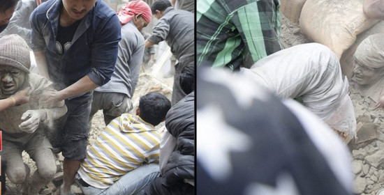 Εικόνες βιβλικής καταστροφής στο Νεπάλ: Πάνω από 1.450 οι νεκροί