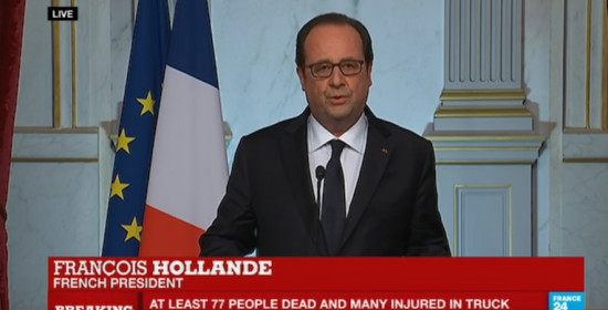 Ολάντ: Σε κατάσταση έκτακτης ανάγκης για άλλους τρεις μήνες η Γαλλία