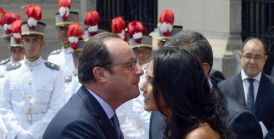 "Αλληθώρισε" ο Ολάντ με την γυναίκα του προέδρου του Περού
