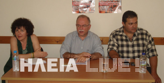 Παπαδημούλης από την Αμαλιάδα: "Κεντρική μας θέση είναι η ανάπτυξη δικτύων στην Ηλεία"
