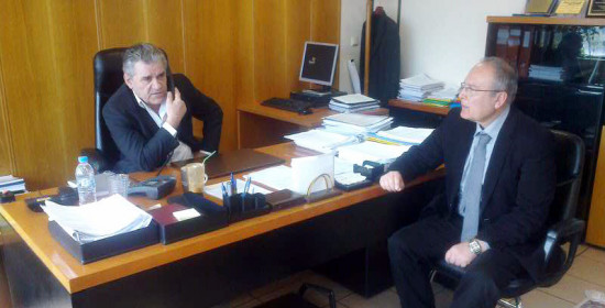 Συνάντηση Παρασκευόπουλου - Σαρρή: Άμεση ενίσχυση για πλημμυροπαθείς ζήτησε ο δήμαρχος Πύργου