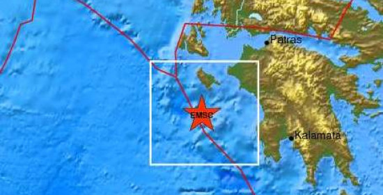 Σεισμός 4.9R νότια της Ζακύνθου