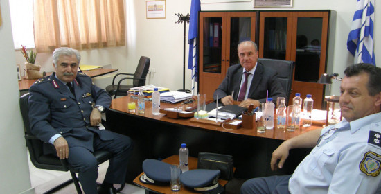 Σύσκεψη - συνεργασία Αρβανίτη με τον Αστυνομικό Διευθυντή Ηλείας 