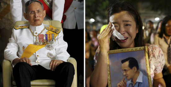 Θρήνος στην Ταϊλάνδη για τον θάνατο του Βασιλιά