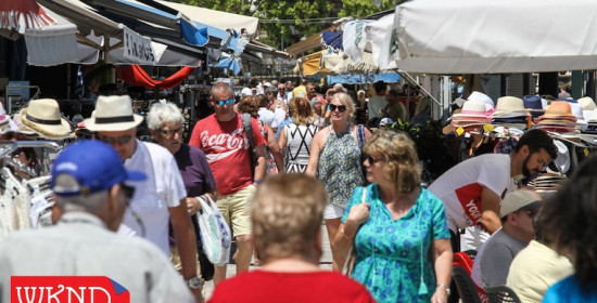 22,3% περισσότεροι τουρίστες στην Ελλάδα, τον Ιούνιο