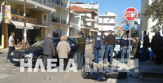 Αμαλιάδα: Τροχαίο με δύο τραυματίες στην οδό Ευαγγελιστρίας