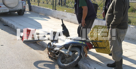 Ν. Μανωλάδα: Δύο τραυματίες σε τροχαίο ατύχημα