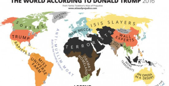 Να πώς βλέπει ο Ντόναλντ Τραμπ τον υπόλοιπο κόσμο - Δείτε τον χάρτη