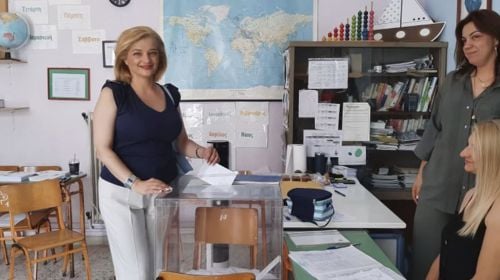 Στο Κατάκολο άσκησε το εκλογικό της δικαίωμα η Διονυσία-Θεοδώρα Αυγερινοπούλου