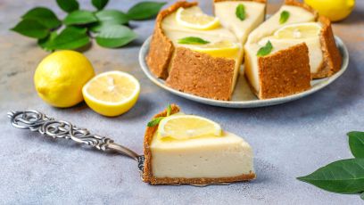 Cheesecake με αρωματική μαρμελάδα λεμόνι