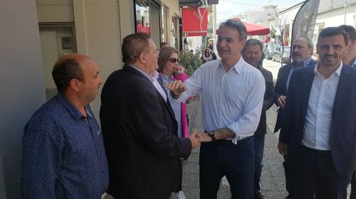 Δίπλα στον πρωθυπουργό βρέθηκε ο Ανδρέας Νικολακόπουλος κατά την περιοδεία του στο Νομό